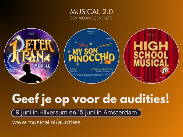 Musical 2.0 audities juni 2024